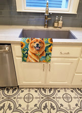 Load image into Gallery viewer, Finnish Spitz in Sunflowers Kitchen Towel
