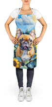 Load image into Gallery viewer, French Bulldog in Sunflowers Apron – Artist-Designed Kitchen, BBQ &amp; Craft Apron