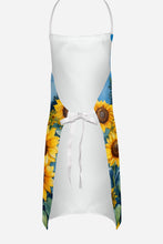 Load image into Gallery viewer, French Bulldog in Sunflowers Apron – Artist-Designed Kitchen, BBQ &amp; Craft Apron