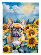 Load image into Gallery viewer, French Bulldog in Sunflowers Garden Flag – Bright Dog-Themed Yard Decor
