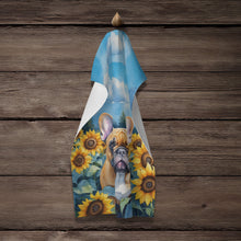 Load image into Gallery viewer, French Bulldog in Sunflowers Kitchen Towel