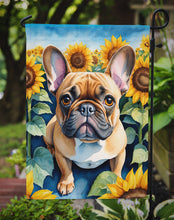 Load image into Gallery viewer, French Bulldog in Sunflowers Garden Flag – Bright Dog-Themed Yard Decor