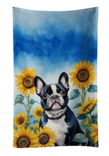 Load image into Gallery viewer, French Bulldog in Sunflowers Kitchen Towel
