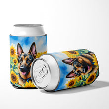 Load image into Gallery viewer, German Shepherd in Sunflowers Can or Bottle Hugger