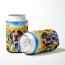Load image into Gallery viewer, German Shorthaired Pointer in Sunflowers Can or Bottle Hugger