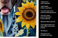 Load image into Gallery viewer, German Shorthaired Pointer in Sunflowers Kitchen Towel