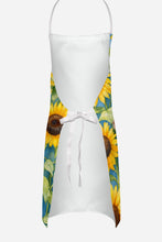 Load image into Gallery viewer, German Wirehaired Pointer in Sunflowers Apron – Artist-Designed Kitchen, BBQ &amp; Craft Apron