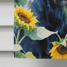Load image into Gallery viewer, Giant Schnauzer in Sunflowers House Flag