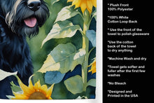 Load image into Gallery viewer, Giant Schnauzer in Sunflowers Kitchen Towel