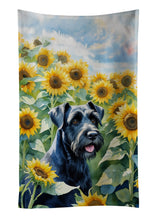 Load image into Gallery viewer, Giant Schnauzer in Sunflowers Kitchen Towel