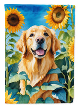 Load image into Gallery viewer, Golden Retriever in Sunflowers Garden Flag – Bright Dog-Themed Yard Decor