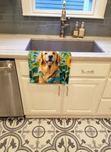 Load image into Gallery viewer, Golden Retriever in Sunflowers Kitchen Towel