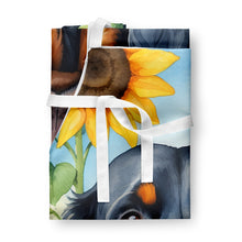 Load image into Gallery viewer, Gordon Setter in Sunflowers Apron – Artist-Designed Kitchen, BBQ &amp; Craft Apron
