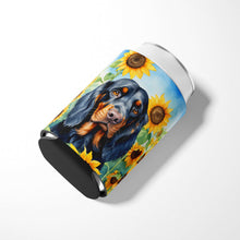 Load image into Gallery viewer, Gordon Setter in Sunflowers Can or Bottle Hugger