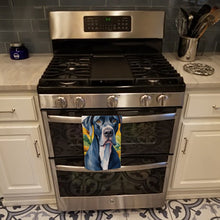 Load image into Gallery viewer, Great Dane in Sunflowers Kitchen Towel