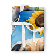 Load image into Gallery viewer, Great Dane in Sunflowers Apron – Artist-Designed Kitchen, BBQ &amp; Craft Apron