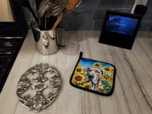 Load image into Gallery viewer, Great Dane in Sunflowers Pot Holders - Set of 2 Decorative Kitchen Helpers | Made in the USA