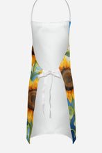 Load image into Gallery viewer, Greater Swiss Mountain Dog in Sunflowers Apron – Artist-Designed Kitchen, BBQ &amp; Craft Apron