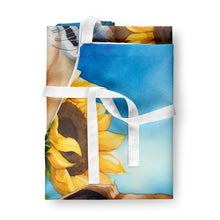 Load image into Gallery viewer, Greyhound in Sunflowers Apron – Artist-Designed Kitchen, BBQ &amp; Craft Apron