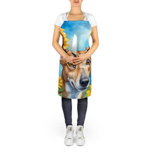 Load image into Gallery viewer, Greyhound in Sunflowers Apron – Artist-Designed Kitchen, BBQ &amp; Craft Apron