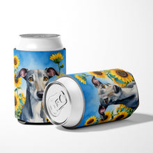 Load image into Gallery viewer, Greyhound in Sunflowers Can or Bottle Hugger