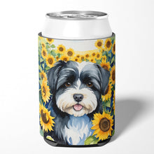 Load image into Gallery viewer, Havanese in Sunflowers Can or Bottle Hugger