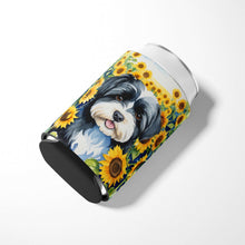 Load image into Gallery viewer, Havanese in Sunflowers Can or Bottle Hugger