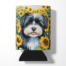 Load image into Gallery viewer, Havanese in Sunflowers Can or Bottle Hugger