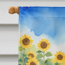Load image into Gallery viewer, Havanese in Sunflowers House Flag