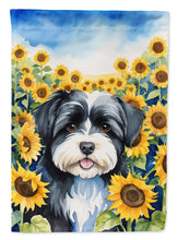 Load image into Gallery viewer, Havanese in Sunflowers Garden Flag – Bright Dog-Themed Yard Decor