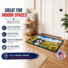 Load image into Gallery viewer, Havanese in Sunflowers Doormat Front Door Mat Indoor Outdoor Rugs for Entryway, Non Slip Washable Low Pile, 24H X 36W