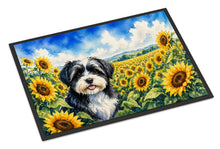 Load image into Gallery viewer, Havanese in Sunflowers Doormat Front Door Mat Indoor Outdoor Rugs for Entryway, Non Slip Washable Low Pile, 24H X 36W