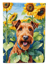 Load image into Gallery viewer, Irish Terrier in Sunflowers House Flag