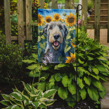 Load image into Gallery viewer, Irish Wolfhound in Sunflowers Garden Flag – Bright Dog-Themed Yard Decor