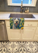 Load image into Gallery viewer, Irish Wolfhound in Sunflowers Kitchen Towel