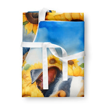 Load image into Gallery viewer, Jack Russell Terrier in Sunflowers Apron – Artist-Designed Kitchen, BBQ &amp; Craft Apron