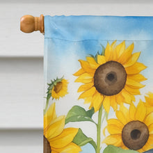 Load image into Gallery viewer, Japanese Chin in Sunflowers House Flag