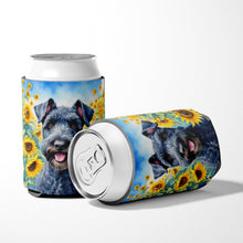 Load image into Gallery viewer, Kerry Blue Terrier in Sunflowers Can or Bottle Hugger
