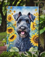 Load image into Gallery viewer, Kerry Blue Terrier in Sunflowers Garden Flag – Bright Dog-Themed Yard Decor