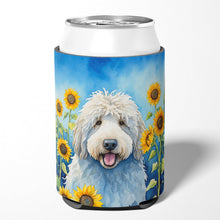 Load image into Gallery viewer, Komondor in Sunflowers Can or Bottle Hugger