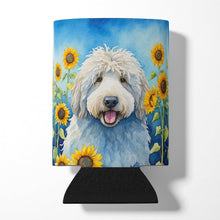 Load image into Gallery viewer, Komondor in Sunflowers Can or Bottle Hugger