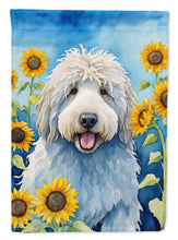 Load image into Gallery viewer, Komondor in Sunflowers Garden Flag – Bright Dog-Themed Yard Decor