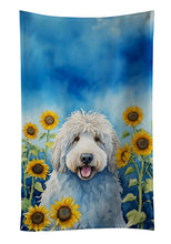Load image into Gallery viewer, Komondor in Sunflowers Kitchen Towel