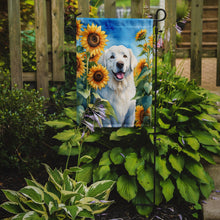 Load image into Gallery viewer, Kuvasz in Sunflowers Garden Flag – Bright Dog-Themed Yard Decor