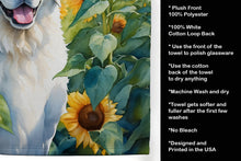 Load image into Gallery viewer, Kuvasz in Sunflowers Kitchen Towel