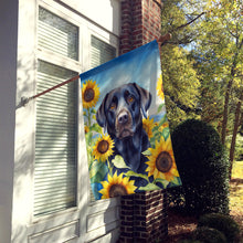 Load image into Gallery viewer, Labrador Retriever in Sunflowers House Flag