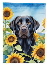 Load image into Gallery viewer, Labrador Retriever in Sunflowers Garden Flag – Bright Dog-Themed Yard Decor