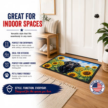 Load image into Gallery viewer, Labrador Retriever in Sunflowers Doormat Front Door Mat Indoor Outdoor Rugs for Entryway, Non Slip Washable Low Pile, 24H X 36W