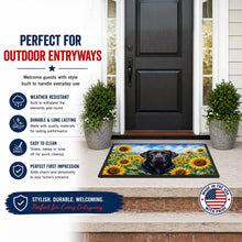 Load image into Gallery viewer, Labrador Retriever in Sunflowers Doormat Front Door Mat Indoor Outdoor Rugs for Entryway, Non Slip Washable Low Pile, 18H X 27W