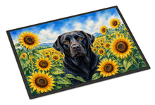 Load image into Gallery viewer, Labrador Retriever in Sunflowers Doormat Front Door Mat Indoor Outdoor Rugs for Entryway, Non Slip Washable Low Pile, 18H X 27W